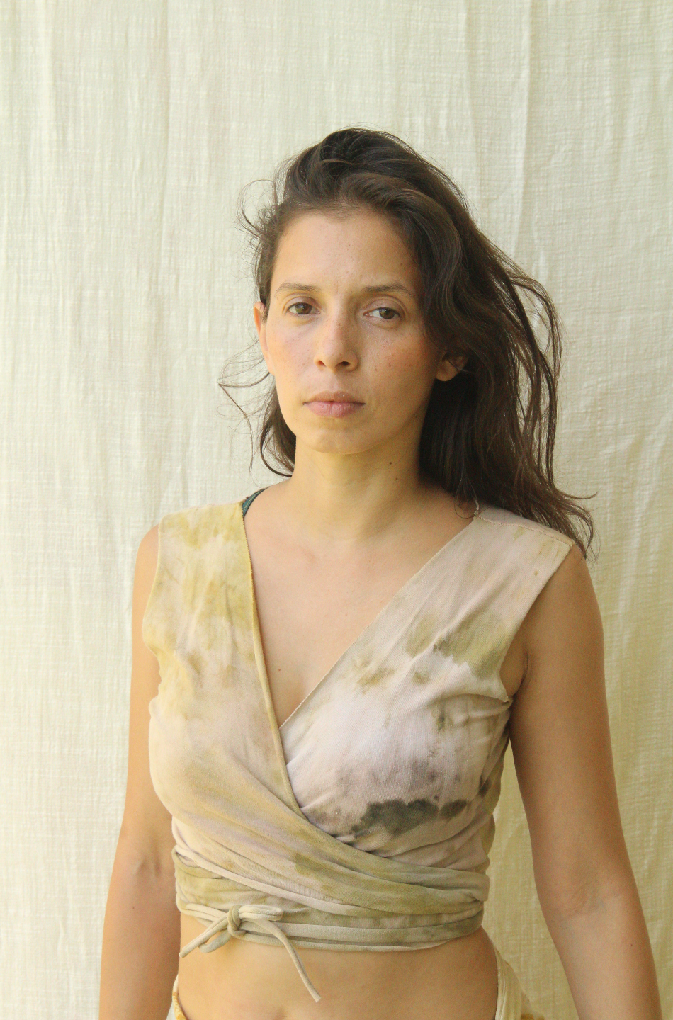 Lily Wrap Top - Ice Dye