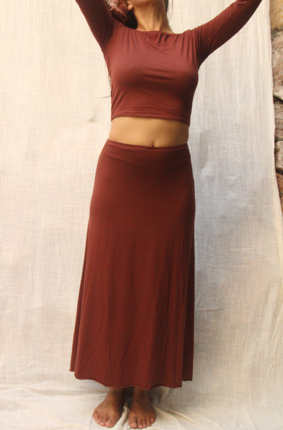 Gaia Skirt - Maroon