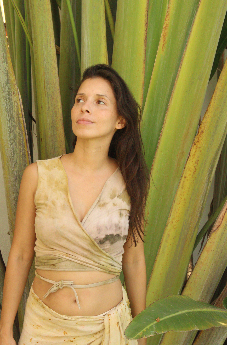 Lily Wrap Top - Ice Dye