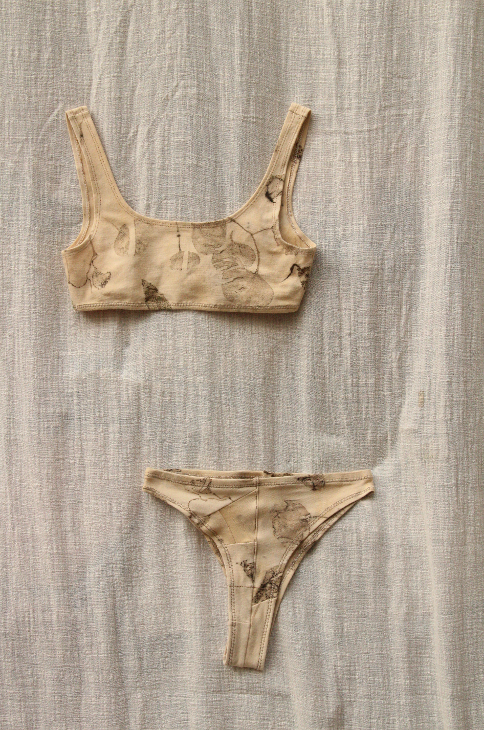 Bralette - S/M - Ecoprint