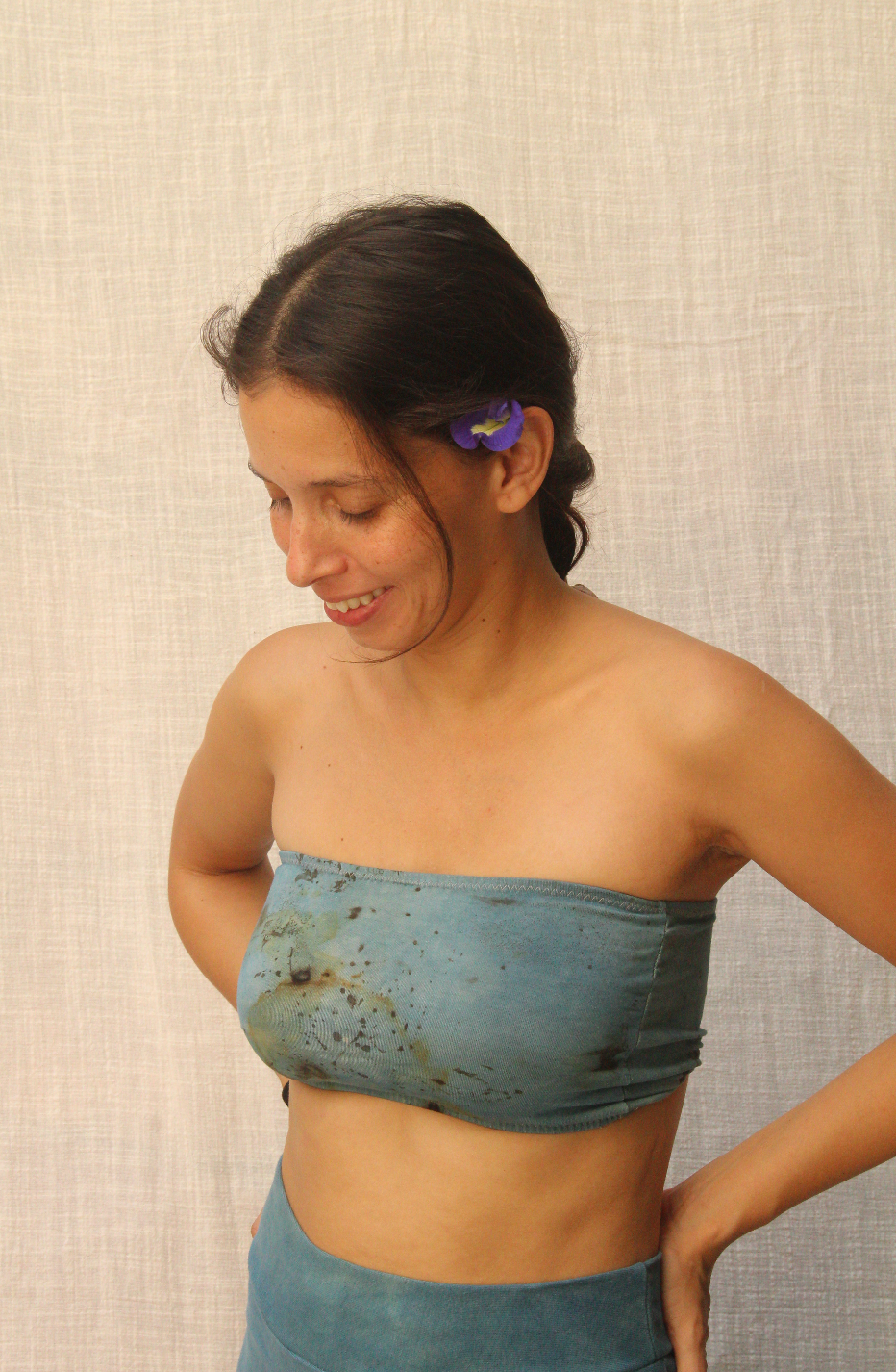 Jara tube top - S - Deep Indigo